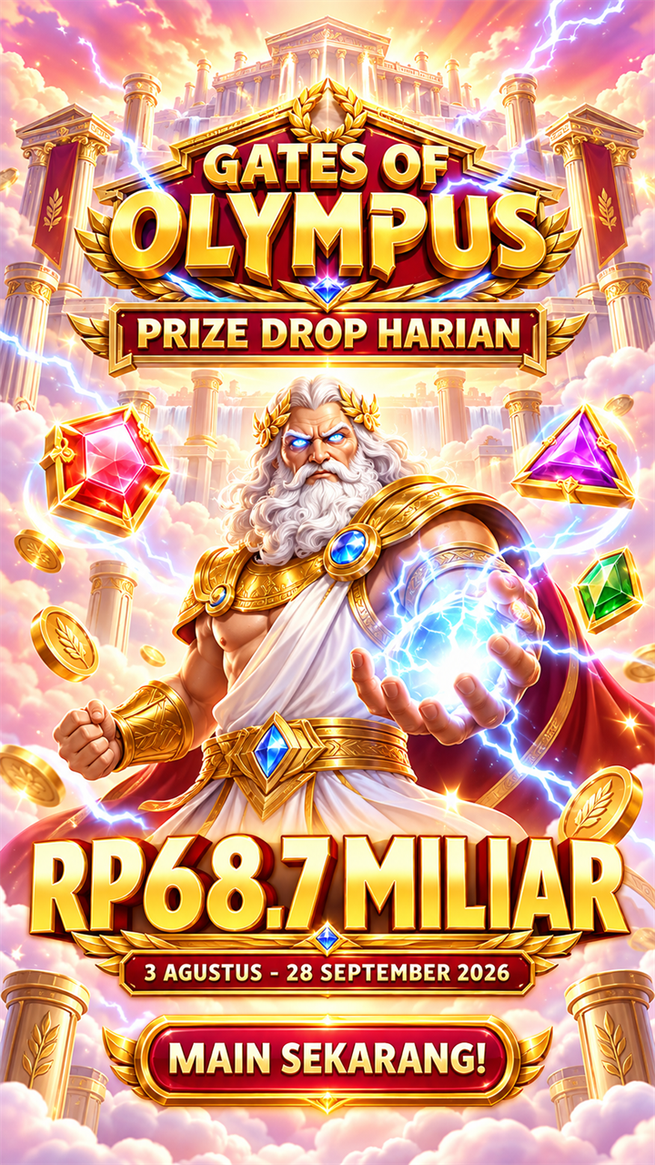 Gates of Olympus — Prize Drop Harian, hadiah Rp687 miliar